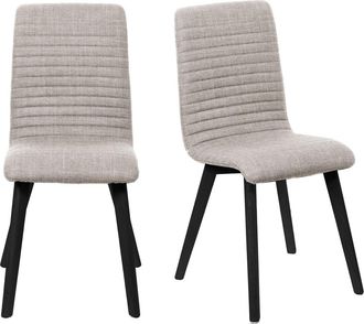 HOME AFFAIRE Essgruppe »Arosa Sitzgruppe für Küchen, Esstisch mit 4 Polsterstühlen, 5-tlg« Set, 5-tlg, 5 Stk. tlg. Stuhlbeine in Eiche Natur oder Buche Schwarz, Ti