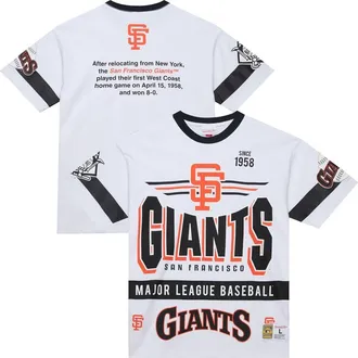 Mitchell & Ness Mens Mitchell & Ness White San Francisco Giants Cooperstown Collection Team Origins Premium T-Shirt at Nordstrom, Size Large