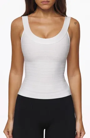 House of CB The OG Bandage Tank Top in White at Nordstrom, Size X-Large
