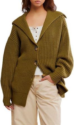 Free People Swim Too Deep Cardigan in Oregano at Nordstrom Rack, Size X-Large