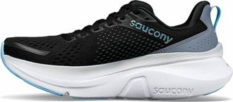 Saucony Womens Guide 17 Running Shoes In Black/fog