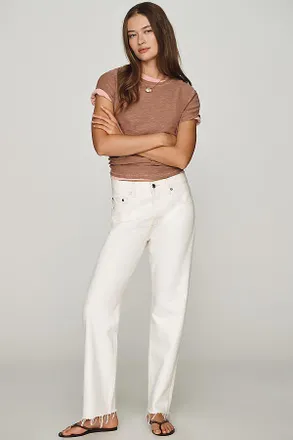 Re/Done Beau High-Rise Cropped Straight-Leg Jeans