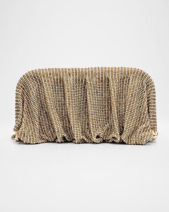 Benedetta Bruzziches Venus La Grande Crystal Striped Clutch Bag