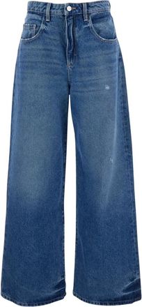 Icon Denim Los Angeles Poppy Eco Wide Leg Jeans - Dames - Loose Fit Jeans - Blauw - W27 - Katoen - Jeans