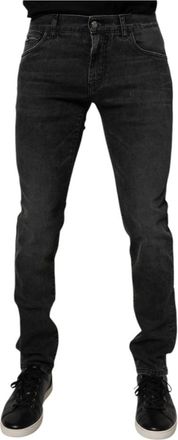 Dolce & Gabbana Skinny Stretch Jeans - Heren - Slim Fit Jeans - Zwart - XS - Katoen - Jeans