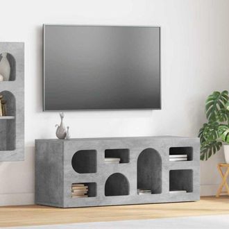 vidaXL vidaXL Mobile TV Grigio cemento 100 x 35 x 40 cm Legno multistrato