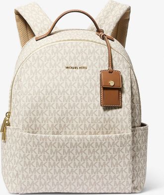 Michael Kors Sable Medium Signature Logo Backpack