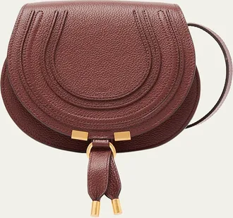 Chlo&eacute; Marcie Small Crossbody Bag in Grained Calfskin