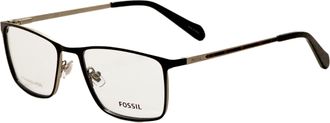 Fossil Mens Matte Black 53mm Opticals
