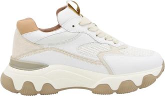 Hogan Sportschoenen Hyperactive - Dames - Sneakers - Wit - 38 1/2 EU - Leer - Schoenen