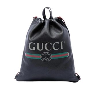 Gucci Zaino Vintage in Pelle Pre-owned - - Pre-owned - Donna - Nero - ONE SIZE