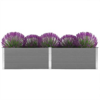 Berkfield Home Garden Raised Bed 250x100x54 cm WPC Grey | Size: 250 x 100 x 54 cm