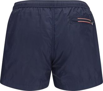 Moncler Mens Logo Swim Shorts Navy Polyamide Swimwear Sea Clothing