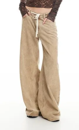 Lioness Muse Baggy Jeans in Camel at Nordstrom Rack, Size X-Large