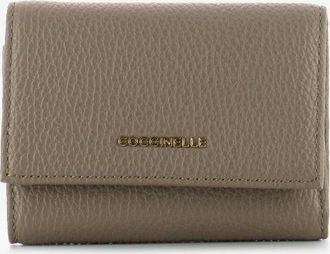 Coccinelle Portafoglio metallic small soft warm taupe