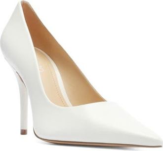 Arezzo Emily Pointed Toe Pump in White Salt at Nordstrom, Size 5.5
