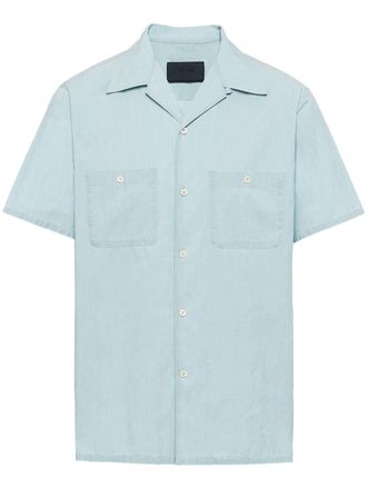Prada Overhemd met korte mouwen - Blauw