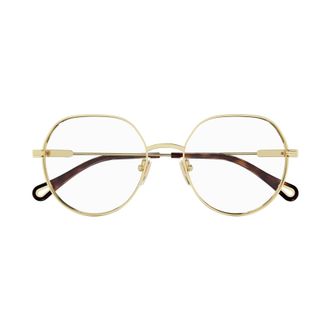 Chlo&eacute; Ch0137o Gold-tone Geometric Frame Eyeglasses