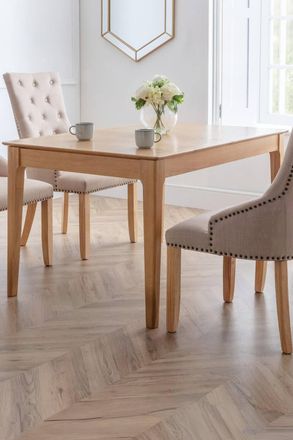 Julian Bowen Cotswold Rectangular Extending 4-6 Seater Dining Table in Light Oak