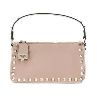 Valentino Garavani Handbags, female, Pink, Size: ONE SIZE Rockstud Small Shoulder Bag