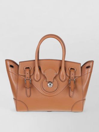 Ralph Lauren soft ricky 27 leather tote bag