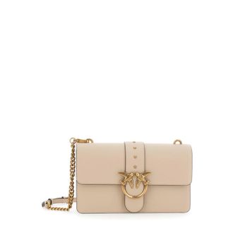 Pinko Pinko, Tassen, Dames, Beige, ONE Size, Leer, Love One Classic