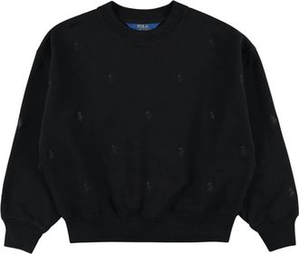 Polo Ralph Lauren Fleece Hoge Kraag - Dames - Sweatshirts - Zwart - M - Katoen - Hoodies & sweatvesten
