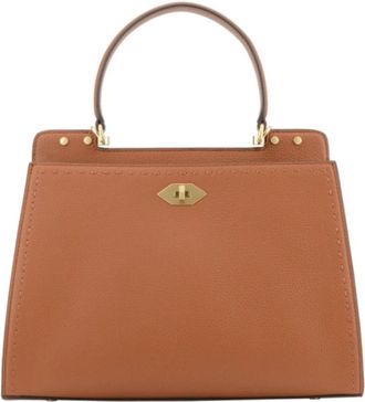 Pourchet Trianon GM Handtas - Dames - Handtassen - Bruin - ONE Size - Leer - Tassen