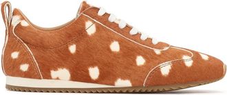 Kazar Dierenpatroon borstel sneakers - Dames - Sneakers - Bruin - 39 EU - Leer - Schoenen