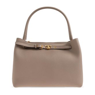 Tod's Tods, Handbags, female, Beige, Size: ONE SIZE Small Leather Shopping Bag
