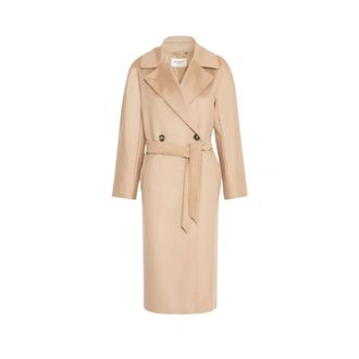 Max Mara Abrigo Resina - Coats - Mujer - Beige - S