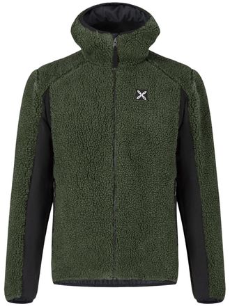 Montura Deep Green Sherpa Fleece Jacket with Black Panels