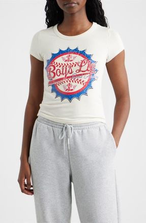 Boys Lie Sporty Spice Graphic Baby Tee in White at Nordstrom, Size X-Small