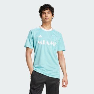 adidas adidas Performance Mens Inter Miami CF 24 Third Jersey - Turquoise Recycled Material - Size Small