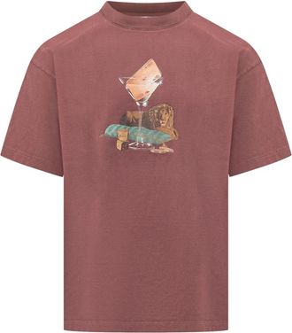 Dr&ocirc;le de Monsieur Mts 354 Crewneck T-Shirt - Heren - T-shirts - Rood - L - Tops