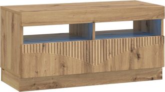 vidaXL Mueble De Tv Led Roble Artisan Madera De Ingenier&iacute;a Vidaxl
