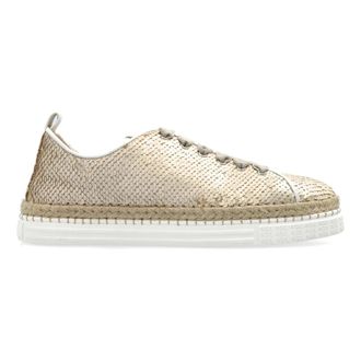 AGL Sneakers, female, Beige, 5 UK, Sequin Trainers