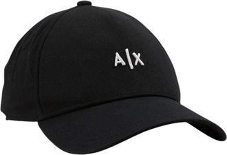 A|X Armani Exchange Mens Hat Baseball Cap, Black (Nero/Bianco-Black/White 00121), One (Size: TU)