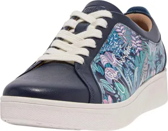FitFlop Fit Flop Dames Jim Thompson Leren Sneakers (Blauw)