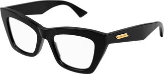 Bottega Veneta Cat-eye bril van zwart acetaat - Dames - Brillen - Zwart - ONE Size - Accessoires