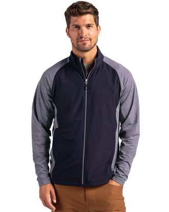 Cutter & Buck Adapt Eco Knit Hybrid Recycled Mens Full Zip Jacket