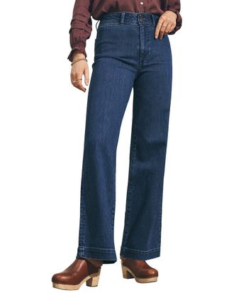Faherty Denim Wide Leg Pant