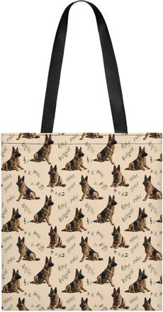 Generic German Shepherd Dog Tote Bag for Women Men Shoulder Bags Purses Pouch Handbags