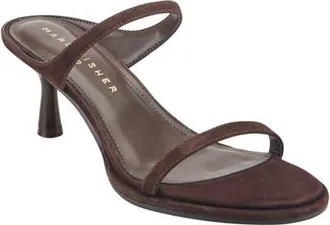 Marc Fisher Alonde Slide Sandal in Dark Brown Suede at Nordstrom, Size 9.5