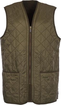 Barbour Polarquilt Waistcoat Zip Liner - Heren - Bodywarmers - Groen - M - Leer - Jassen