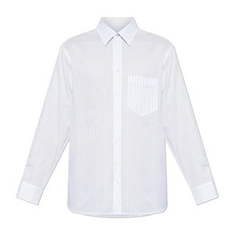 Paul Smith Formal Shirts, male, White, Size: 2XL Textured Stripe Shirt