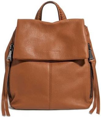 Aim&eacute;e Bali Leather Backpack in Chestnut W Gunmetal at Nordstrom Rack