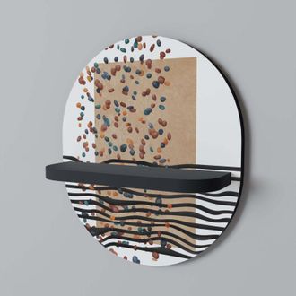 OEM Estante Ovalado Imaginary Rain Negro