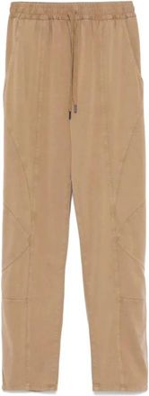 Isabel Marant Regina Broek - Dames - Straight fit broeken - Beige - M - Katoen - Broeken