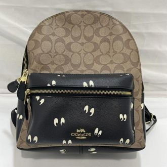 Coach Black Brown Backpack (Pre-Owned)